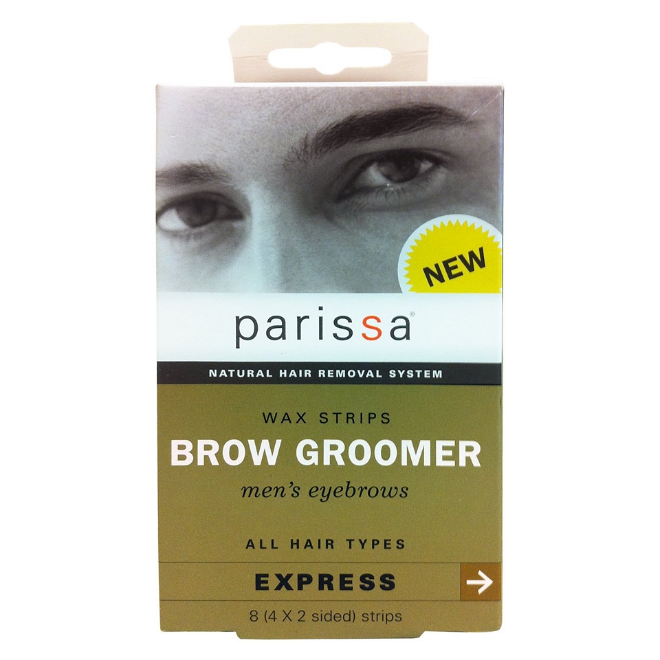 Parissa Brow Groomer Wax Strips For Mens Eyebrows 8s 4x 2 sided strips 