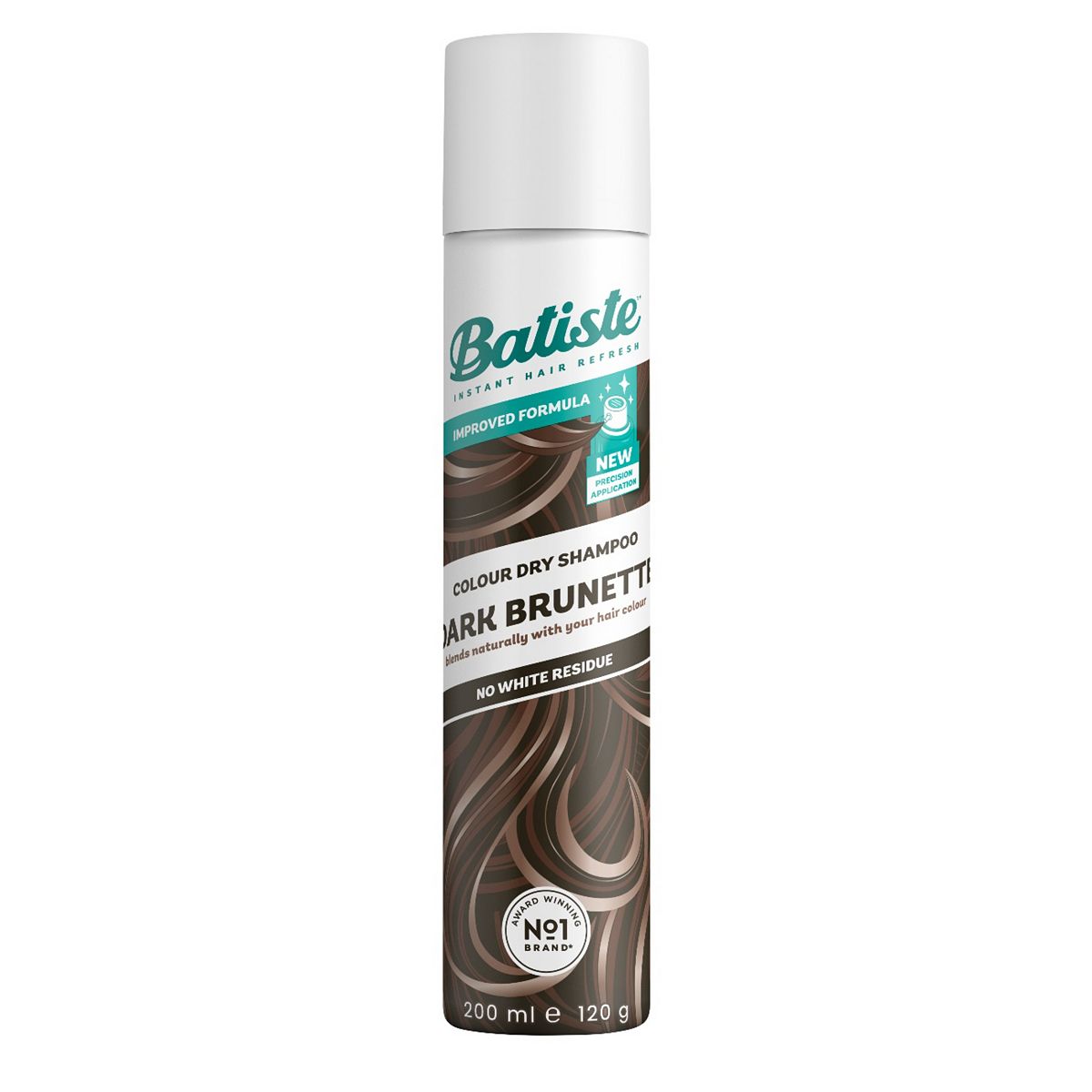 Batiste Dry Shampoo Dark Brunette Colour, Instantly Refreshes And Removes Oil200 ml, 200ml