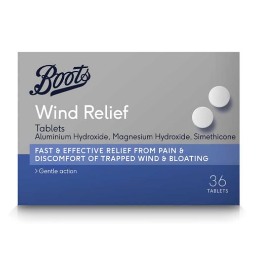 Boots Pharmaceuticals Wind Relief Tablets - 36 Tablets