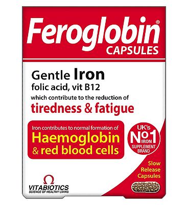 Vitabiotics Feroglobin Capsules - 30 Capsules