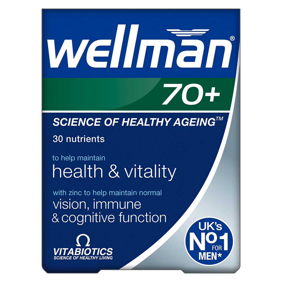 Wellman Vitabiotics 70+ - 30 Tablets