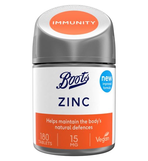 Boots Zinc 15mg 180 Tablets (6 month supply)