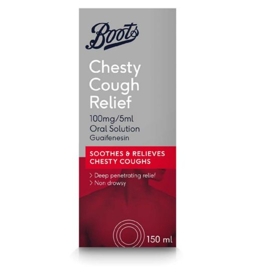 Boots Chesty Cough Relief 100mg/5ml Oral Solution 150ml