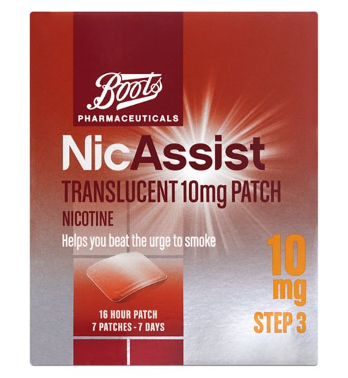Boots NicAssist Translucent 10mg Patch Step 3 (7 Patches)