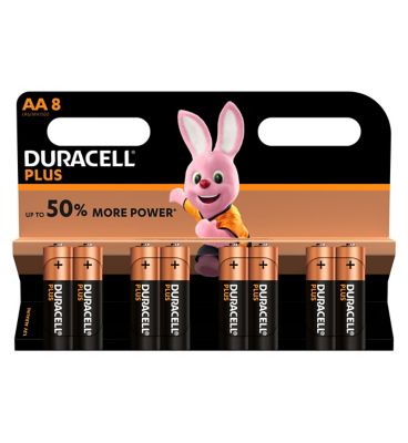 Duracell Plus Power AA Battery - pack of 8 Batteries