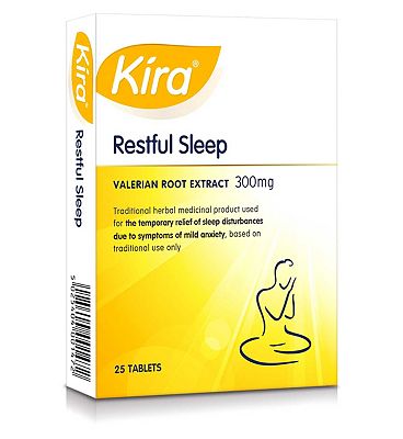 Kira Restful Sleep Valerian Root Extract 300 mg 25 Tablets