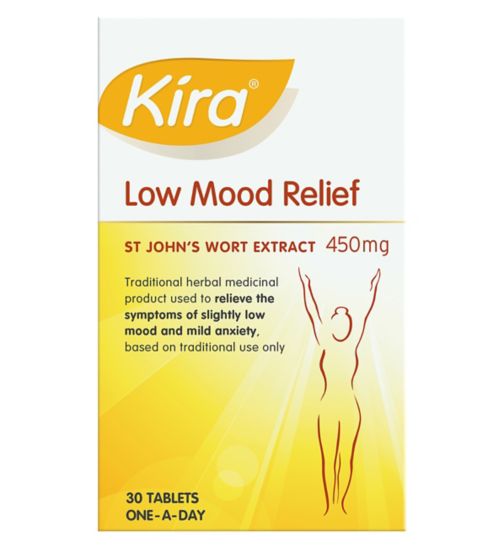 Kira Low Mood Relief St John's Wort Extract Tablets - 30 x 450mg