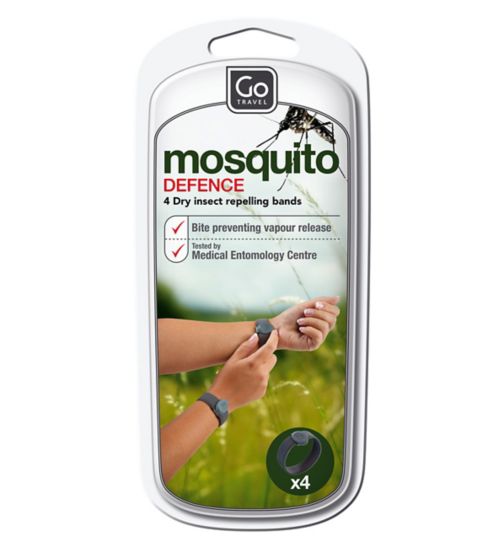 Go Travel Mosquito Defence Wrist Bands 4 Pack 597