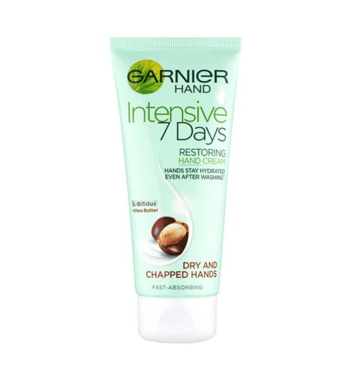 Garnier Intensive 7 Days Shea Butter Hand Cream Dry Chapped Skin 100ml