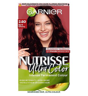 Garnier Nutrisse Ultra Color Nourishing Permanent Hair Colour 2.60 Dark Cherry
