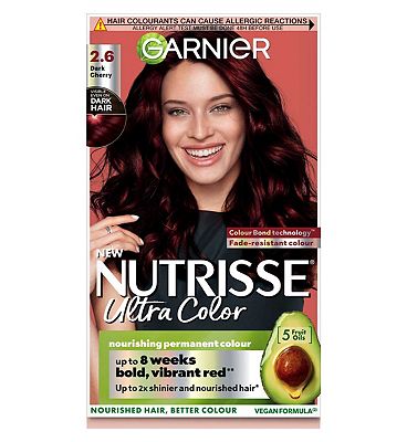 Garnier Nutrisse Ultra Color Nourishing Permanent Hair Colour 2.60 Dark Cherry