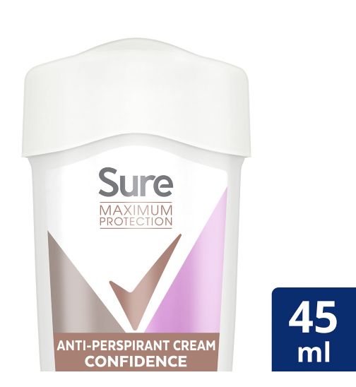 Sure Maximum Protection Anti-perspirant Cream Stick Confidence 96h 45ml