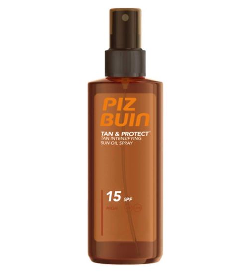 Piz Buin Tan & Protect Tan Intensifying Sun Oil Spray SPF15 150ml
