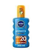 NIVEA SUN Tan Activating Sun Cream Spray SPF 20, Protect & Bronze, 200ml