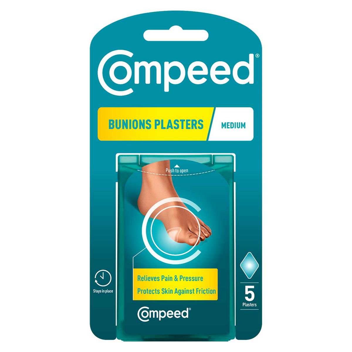 Compeed 5 Bunion Plasters For Feet - Discreet Waterproof Hydrocolloid Foot Patches Treatment