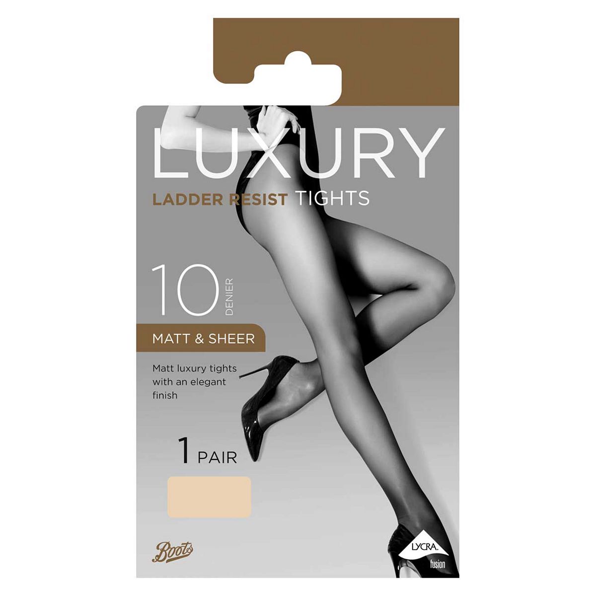 Boots Ladder Resist Tights Nude Extra Large, XL