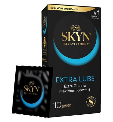 Mates SKYN Extra Lubicated Condoms (Non-Latex) - 10 Pack