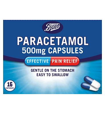 Boots Paracetamol 500mg Capsules - 16