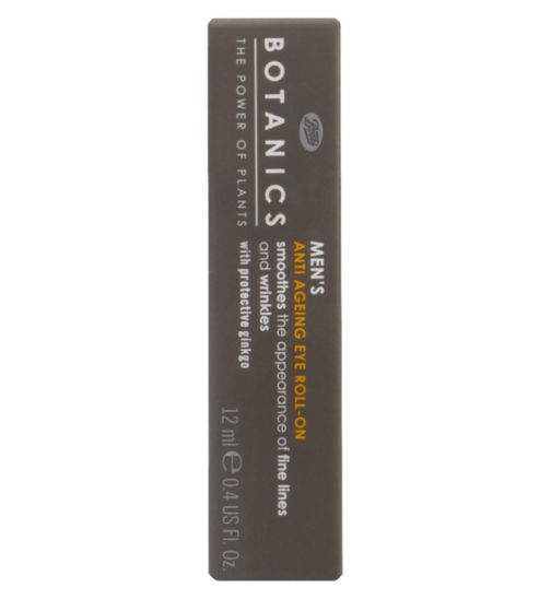 Botanics Men's Anti Ageing Eye Roll-on with protective ginkgo