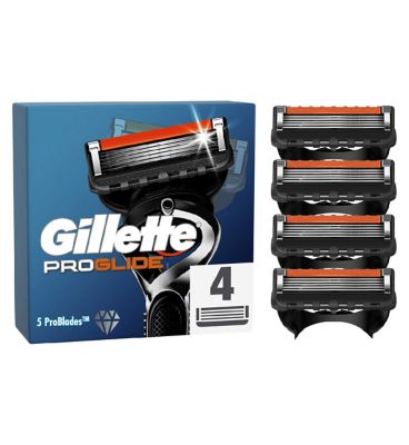 Gillette Fusion 5 ProGlide Razors For Men 4 Razor Blades Refills
