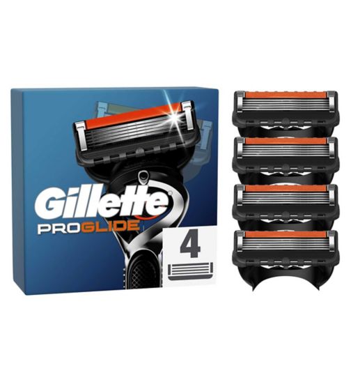 Gillette ProGlide Razor Refills for Men, 4 Razor Blade Refills
