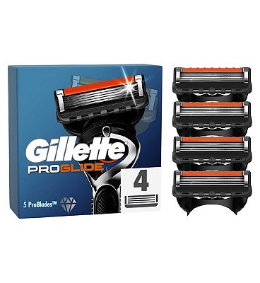 Gillette Fusion5 Razor Refills for Men, 4 Razor Blade Refills