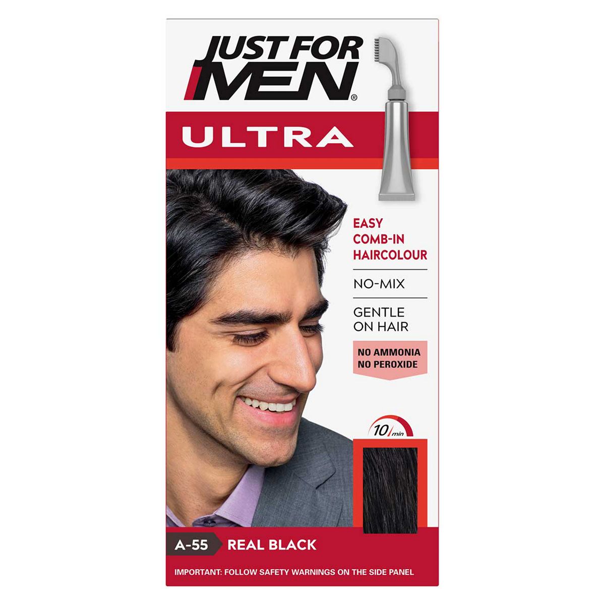Just For Men Autostop Hair Dye Real Black A-55