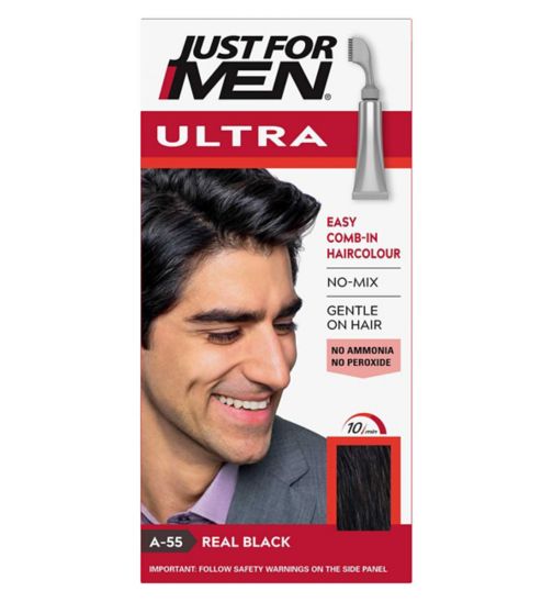 Just For Men AutoStop Hair Dye Real Black Hair A-55