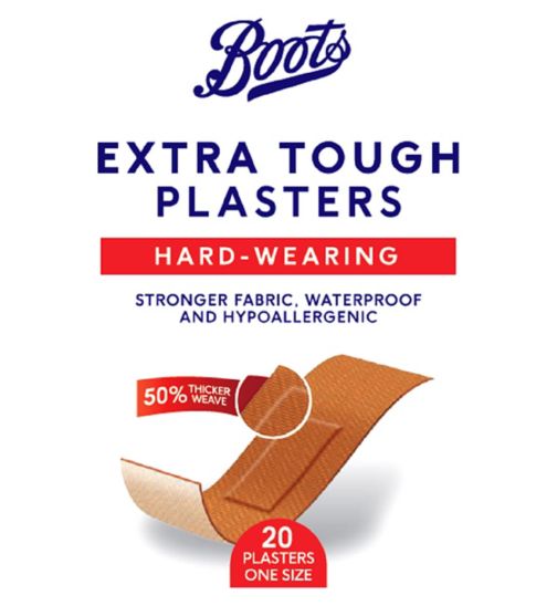 Boots Hard-Wearing Extra Tough Plasters - 20 Pack