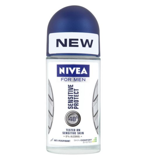 NIVEA For MEN 48 Hour Anti-Perspirant Deodorant Roll-On Sensitive 50ml
