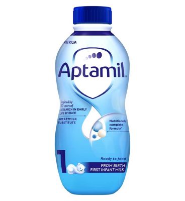 Aptamil 1 First Baby Milk Formula From Birth 1 litre - £5.25 - Compare  Prices