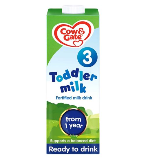 Cow & Gate 3 Toddler Milk Formula Liquid 1-3 Years 1L