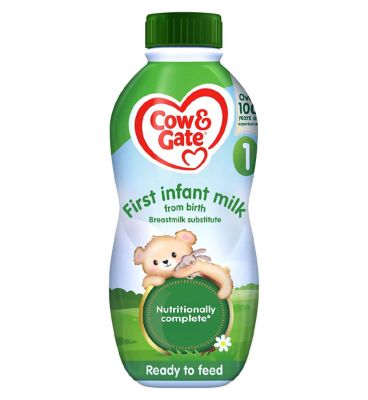 Cow & Gate 1 First Baby Milk Formula Liquid from Birth 1L