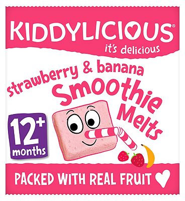 Kiddylicious Strawberry & Banana Smoothie Melts 6g