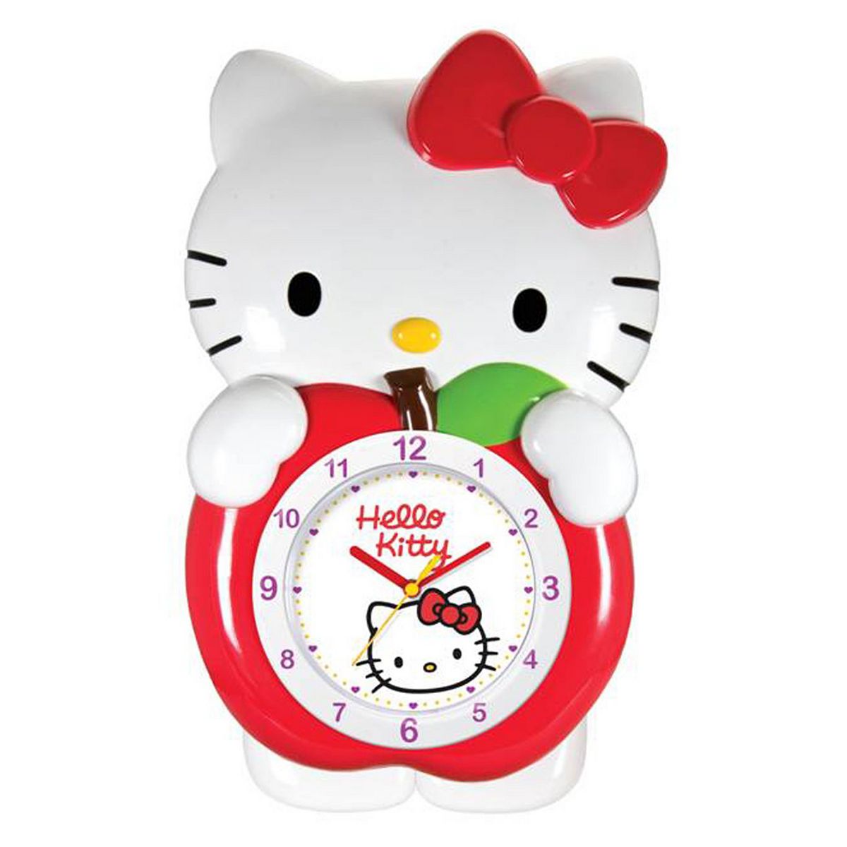 Hello Kitty Apple Wall Clock