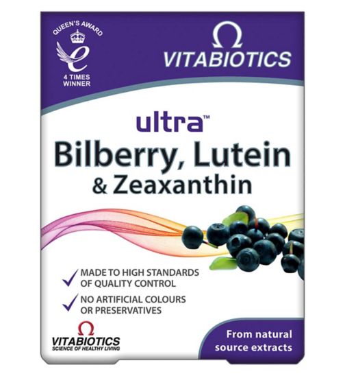 Vitabiotics Ultra Bilberry, Lutein & Zeaxanthin - 30 Tablets