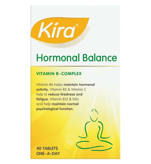 Kira Hormonal Balance Vitamin B Complex One-A-Day 40 Film-Coated Tablets