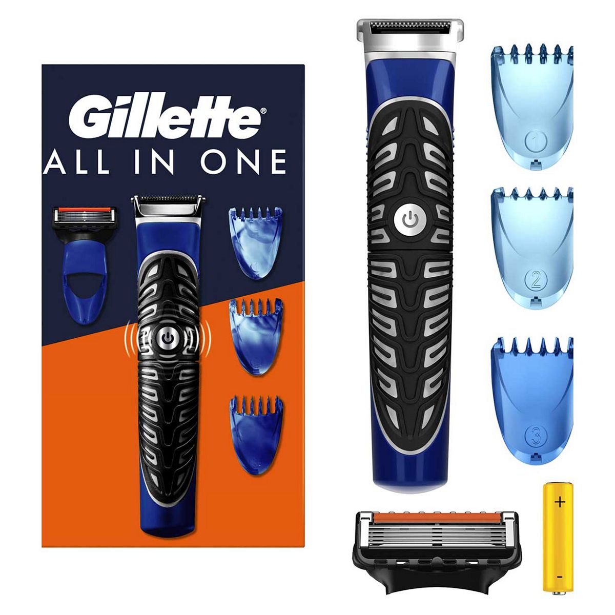 Gillette Styler Trimmer For Men, 1 Trimmer, Shave - Trim Edge With 3 Comb Attachments And Braun Engineered Technology Br/>