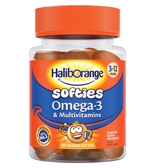 Haliborange 3-12 Years Omega-3 & Multivitamins - 30 Orange Softies