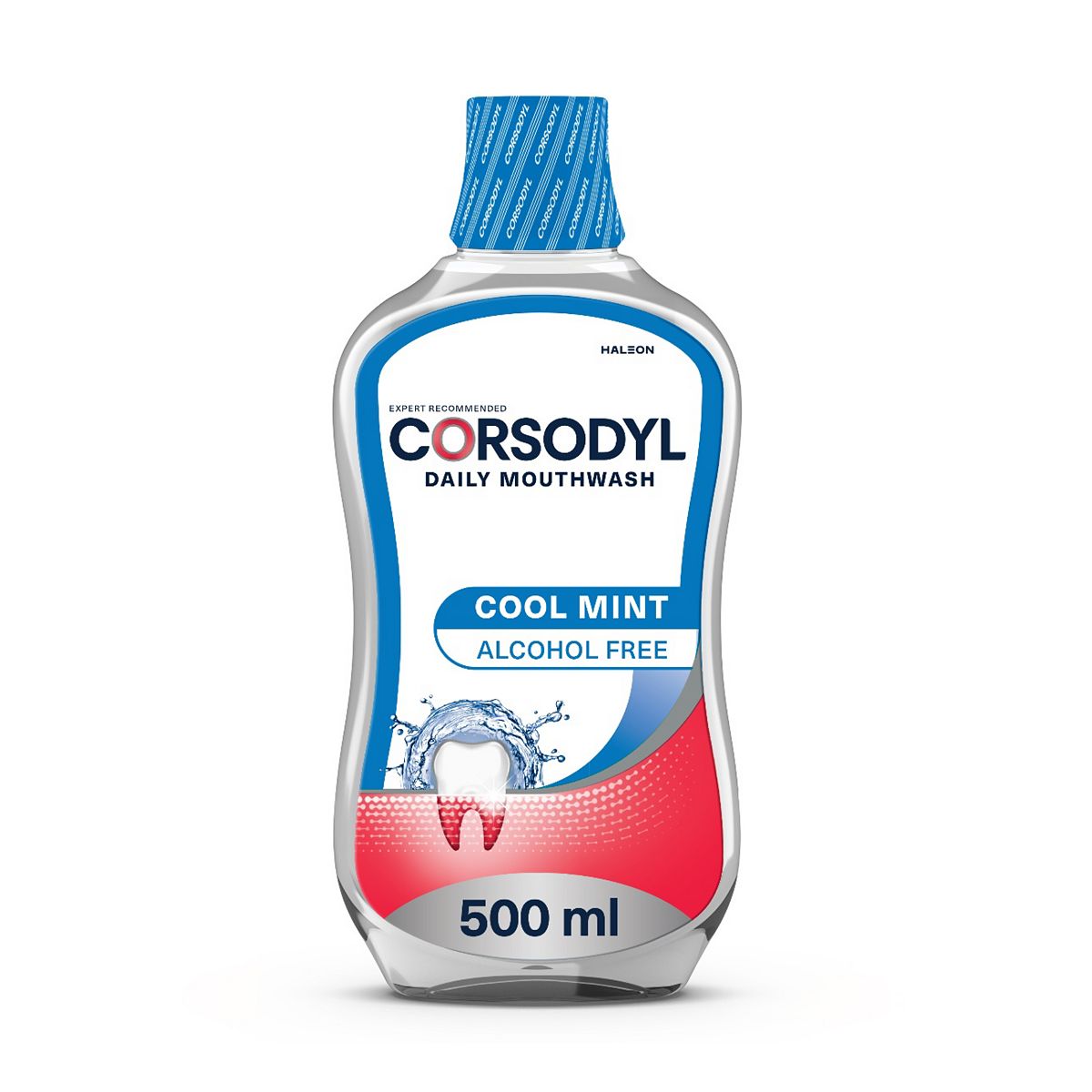 Corsodyl Daily Gum Care Mouthwash Alcohol Free Cool Mint 500Ml