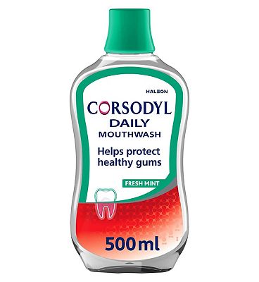 Corsodyl Daily Fresh Mint Alcohol Free Mouthwash 500ml