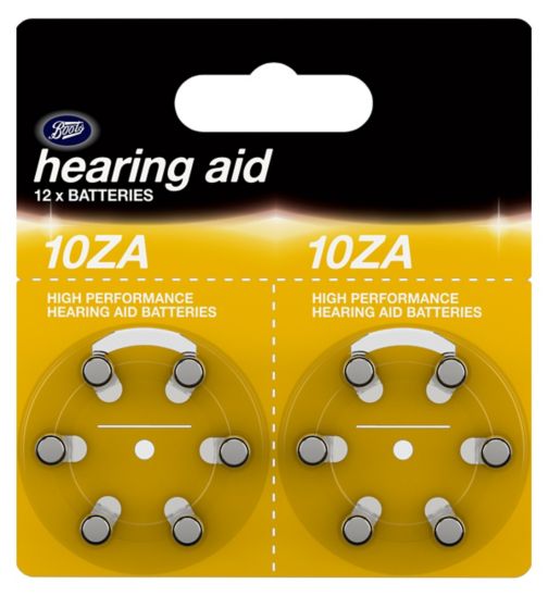 Boots 10ZA Hearing Aid Battery - pack of 12 batteries