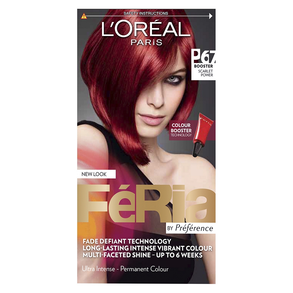 LOreal Feria Pure Scarlet Power Hair Dye P67   Boots