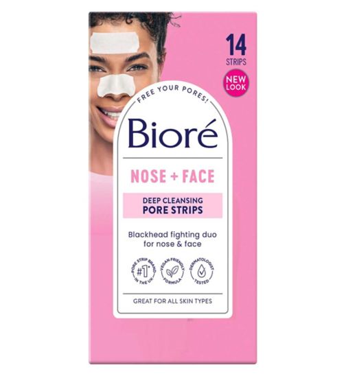 Bioré Deep Cleansing Pore Strips Combo 7 Nose Strips & 7 Face Strips
