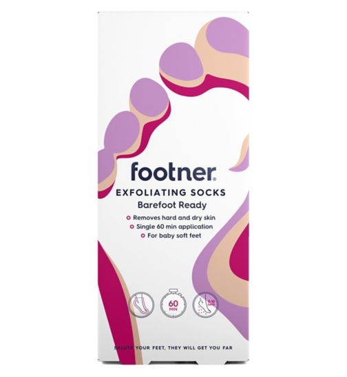 Footner Exfoliating Socks to Remove Hard Skin - 1 Pair