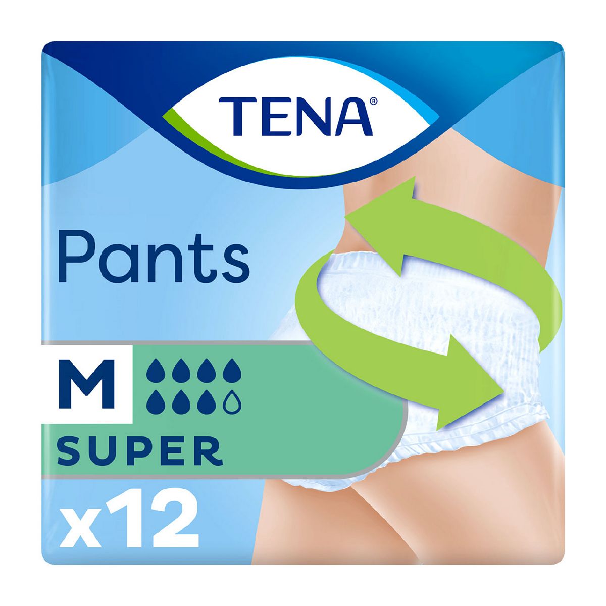 Tena Incontinence Pants Super Medium - 12 Pack