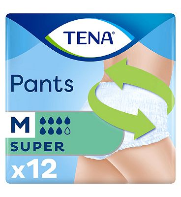 TENA Pants Super Medium x12 pack