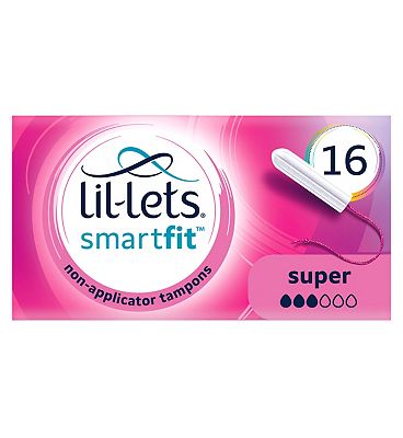 Lil-Lets Non-Applicator Tampons Super 16 Pack