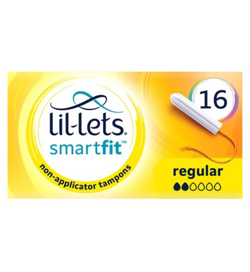 Lil-Lets Non-Applicator Tampons (SmartFit) – Regular – 16 pack