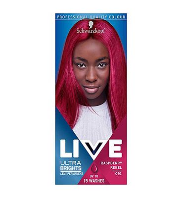 Schwarzkopf LIVE Color XXL Ultra Brights 91 Raspberry Rebel Semi-Permanent Red Hair Dye